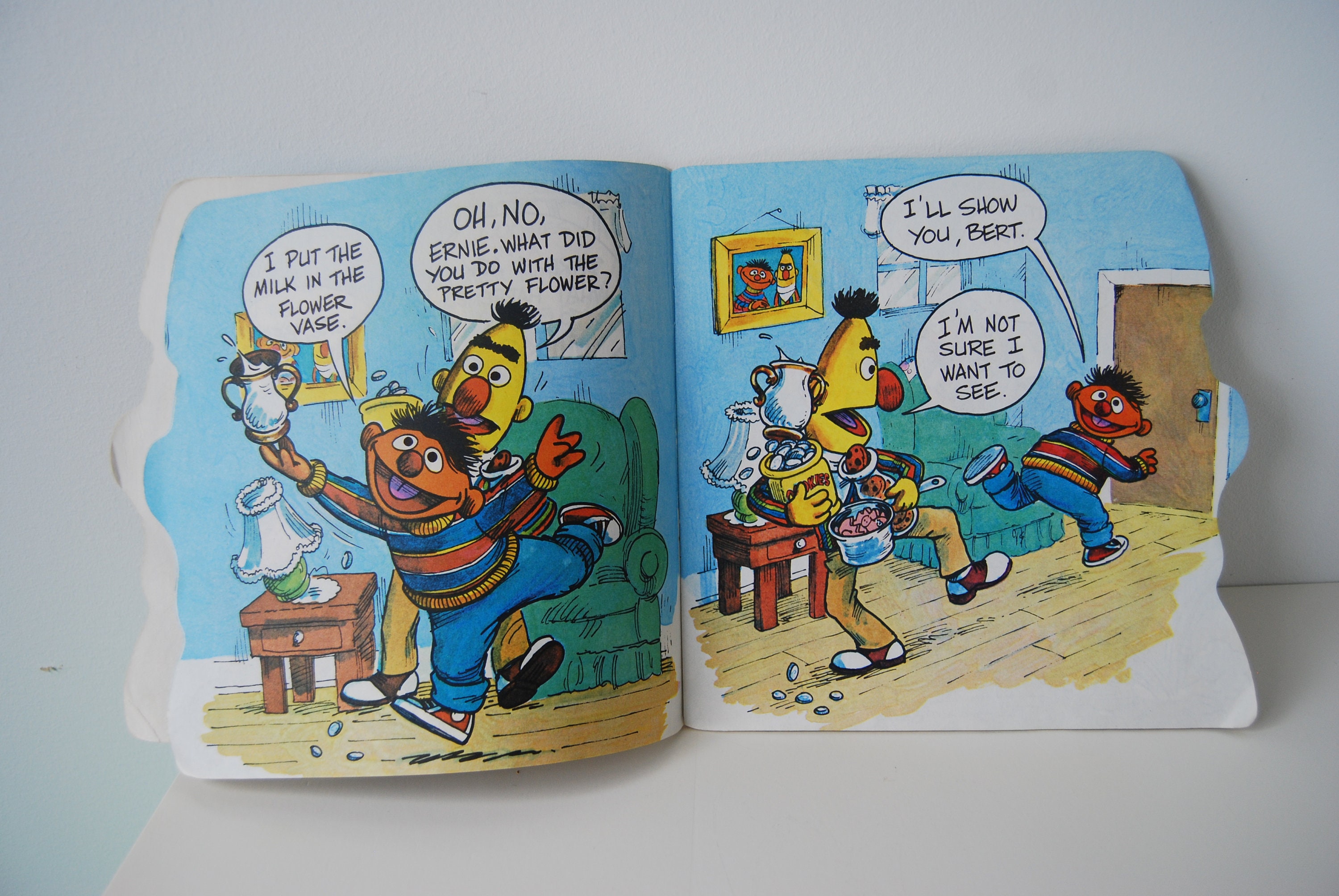 The Ernie and Bert Book by Golden Books A Golden Shape Book Etsy
