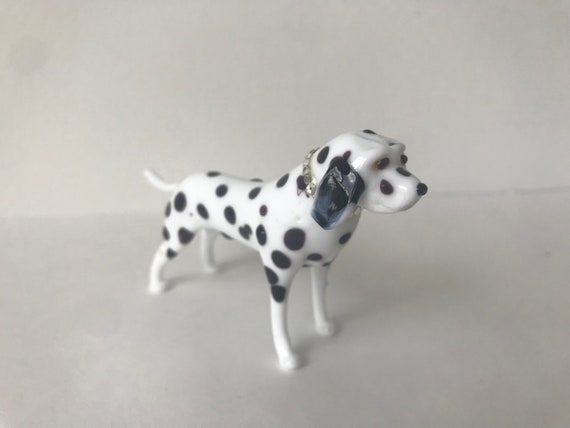 Handmade Blown Glass Dalmatian Dog Female Miniature | Etsy