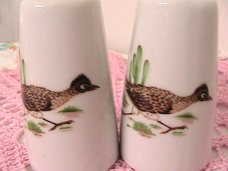 Salt and Pepper Shakers Vintage Ceramic Pheasant Salt and Pepper Shakers Japan