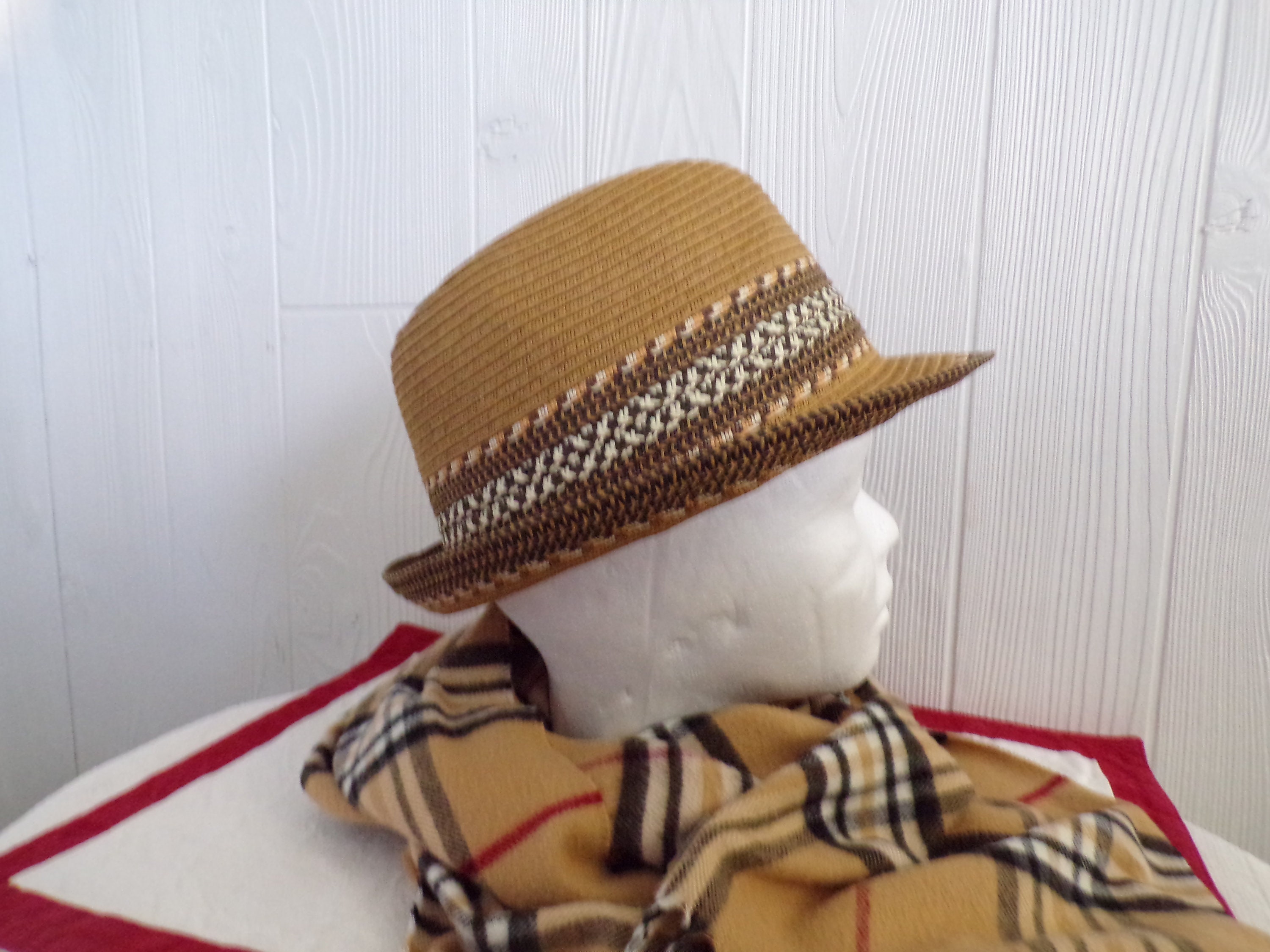 tan mens hat