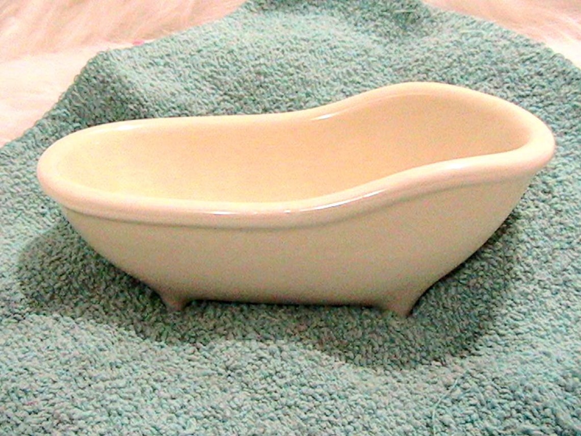 Soap Dish Vintage Ceramic Footed Bathtub Soap Dish Japan Etsy