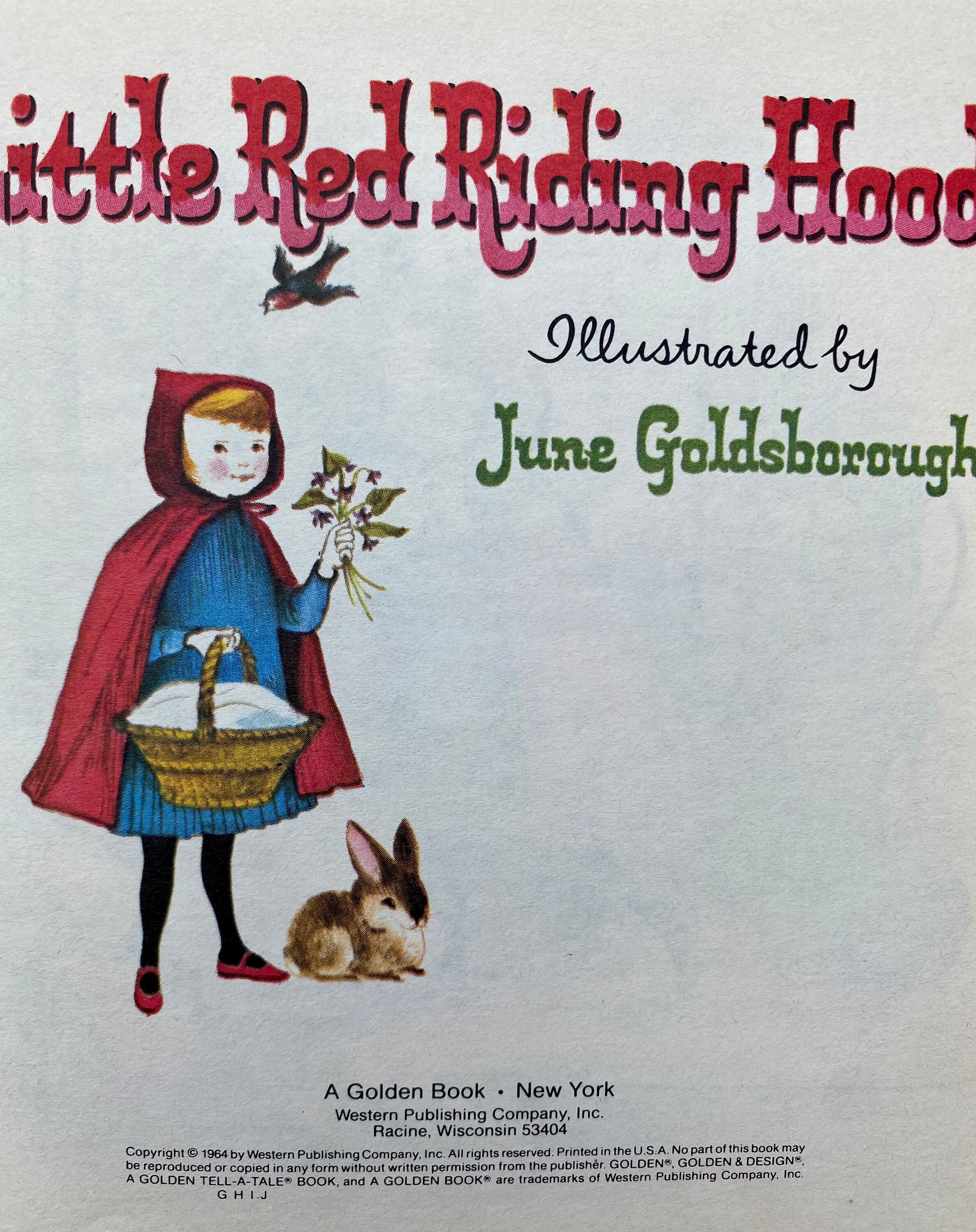 A Golden Tell-a-tale Book Little Red Riding Hood (HC, 1964) - Etsy