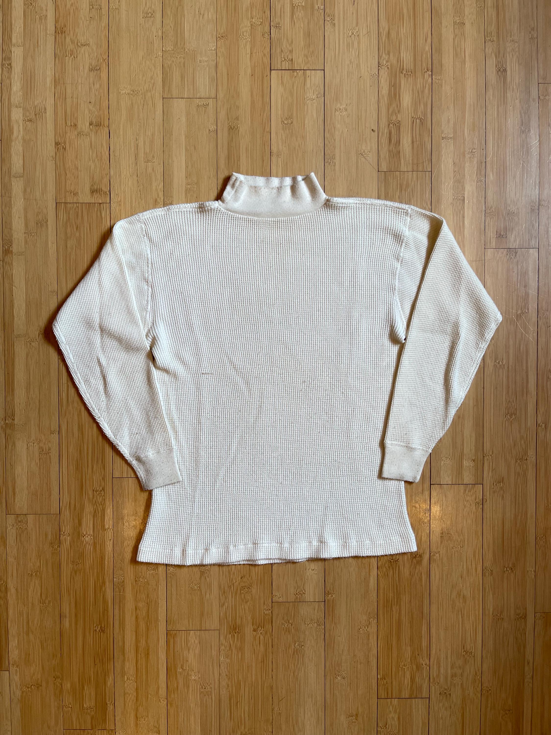 60’S military thermal 1960's USN Wool & Cotton Thermal Undershirt / Vintage