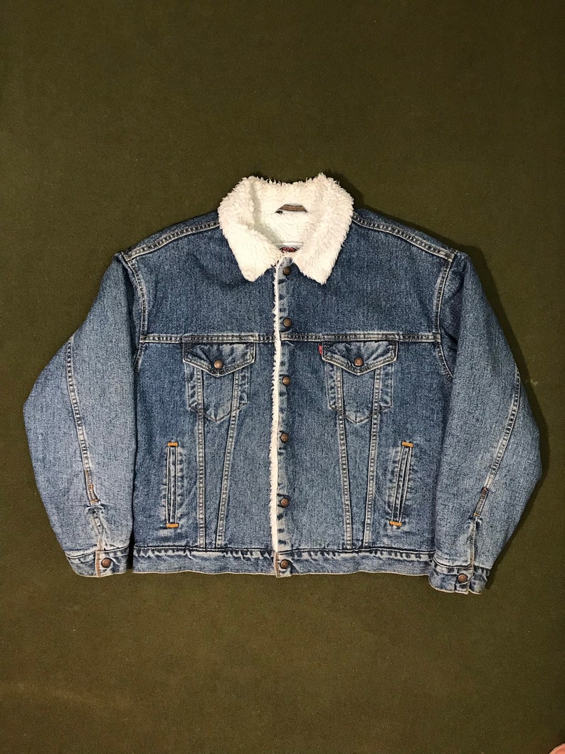 levi's sherpa lined jean jacket