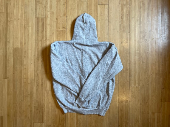 Vintage 80’s / 90’s Gray Thermal Lined Zip Up Hoo… - image 4