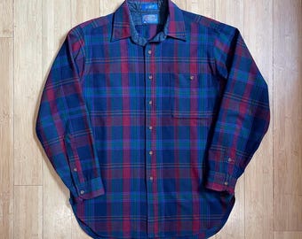 ヴィンテージ ペンドルトン ロボ ウール ボタンダウン シャツ 80 年代 90 年代 ペンドルトン ウーレン ミルズ サイズ ミディアム