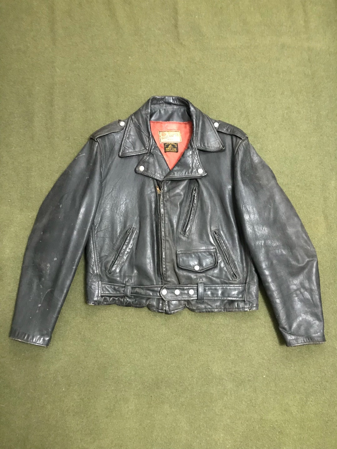 Vintage 50's the Guide Master by Wolf Horse Hide Leather - Etsy