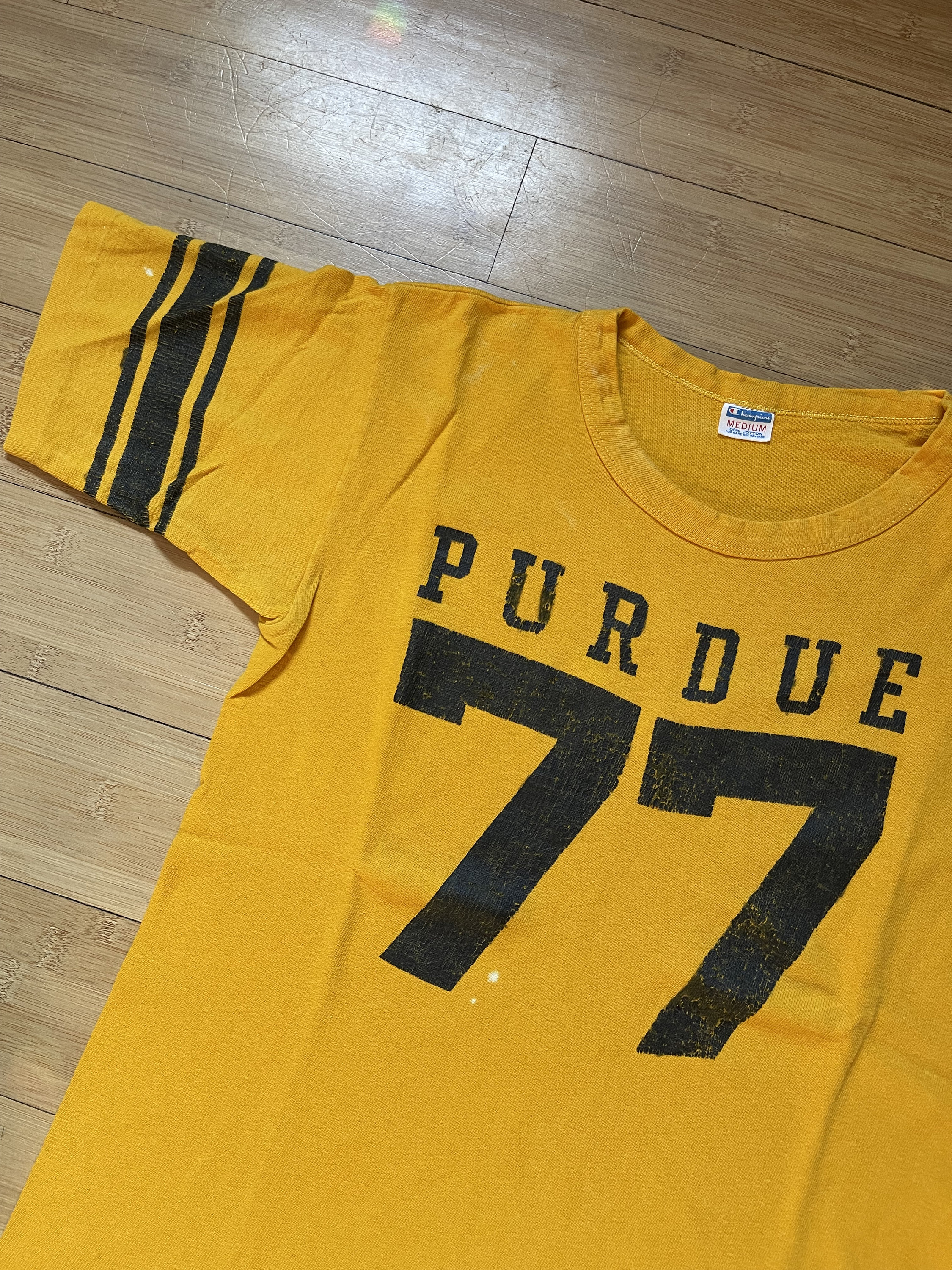 70s バータグ Champion PURDUE 77 Vintage 70s Purdue '77' Jersey T-shirt Champion Blue Bar - Etsy