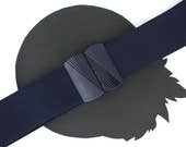 Navy Vintage Elastic Belt adjustable up to 39 inches