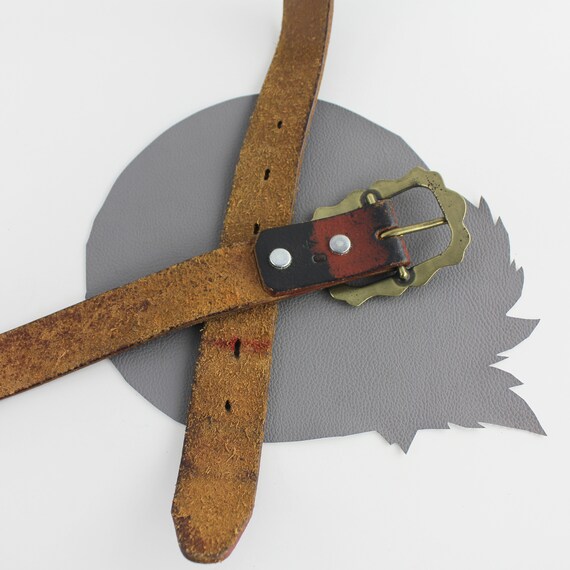 Ceinture En Cuir Véritable Taille 33 | Marque Leatherock | Fabriquée Aux États-Unis | Pièce Unique Rare | Neuf Sans étiquette