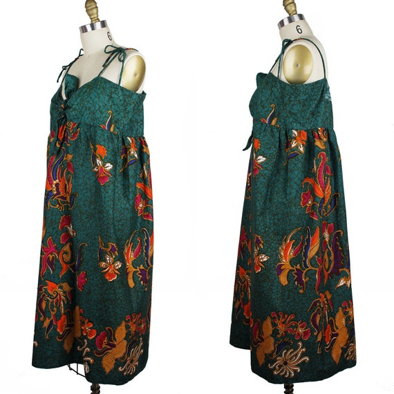 Forest Green & Jewel Tone Summer Dress - image 5