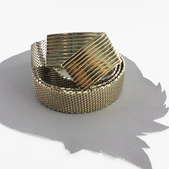 Shiny Gold Metal Belt.  32” Amazon.com: Marshal Metal Fashion Belt High Polished Gold  main image 2