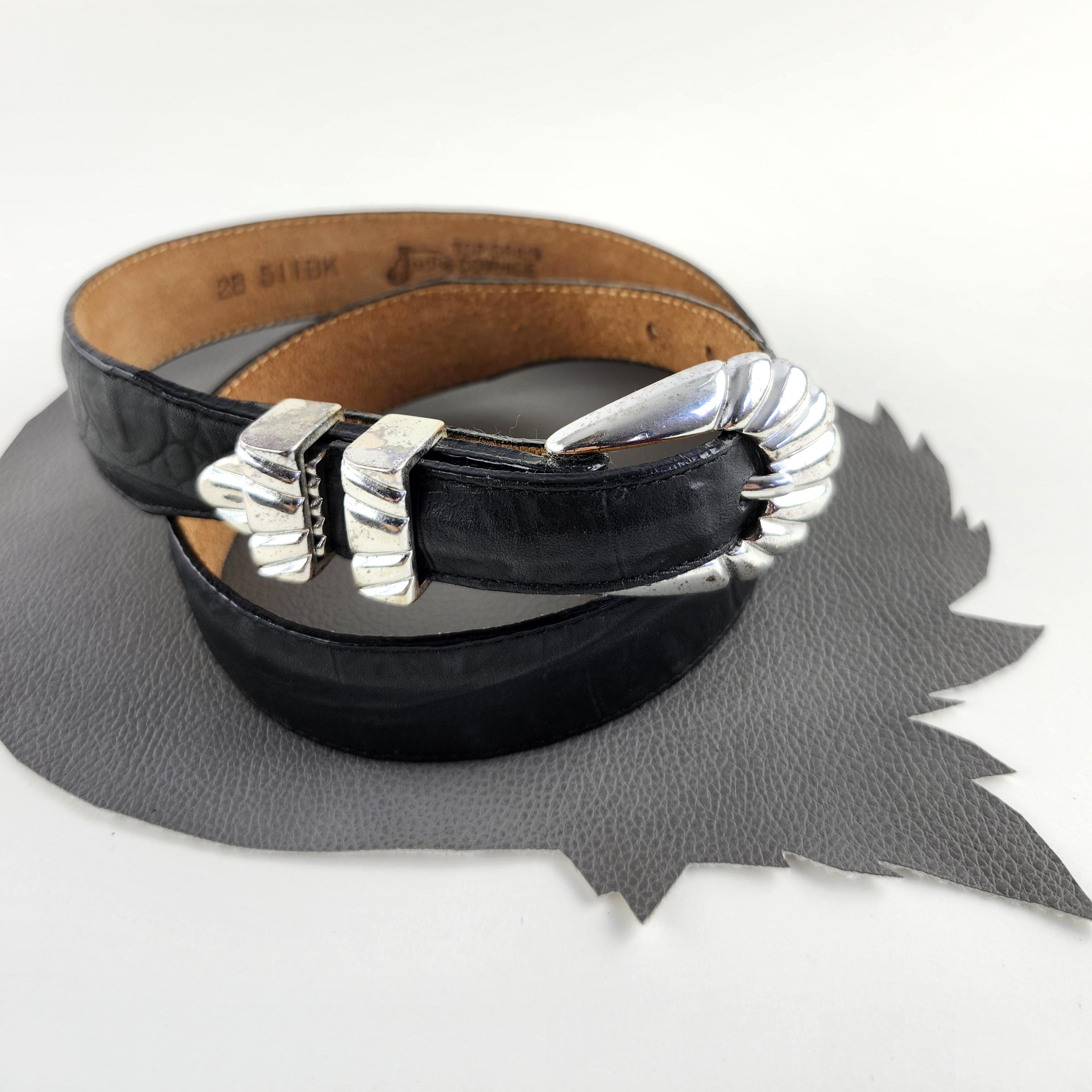 Justin Vintage Leather Belt - Etsy