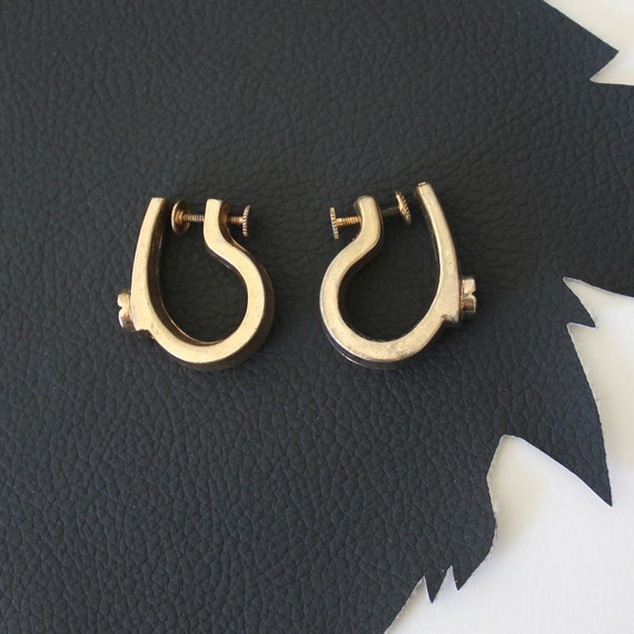 Handy Woman Vintage Screw Clip on Earrings - image 3