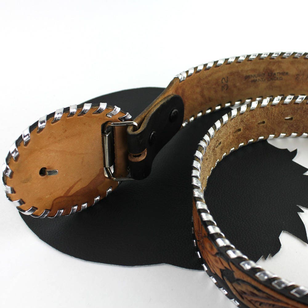 Brulaine 3 Brazilian Buckles Leather Belt 37 in Horses/Western/Equestrian/Cowboy e5267fc6-c69c-4933-8354-  main image 4