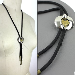Western Horse Saddle Vintage Bolo Tie