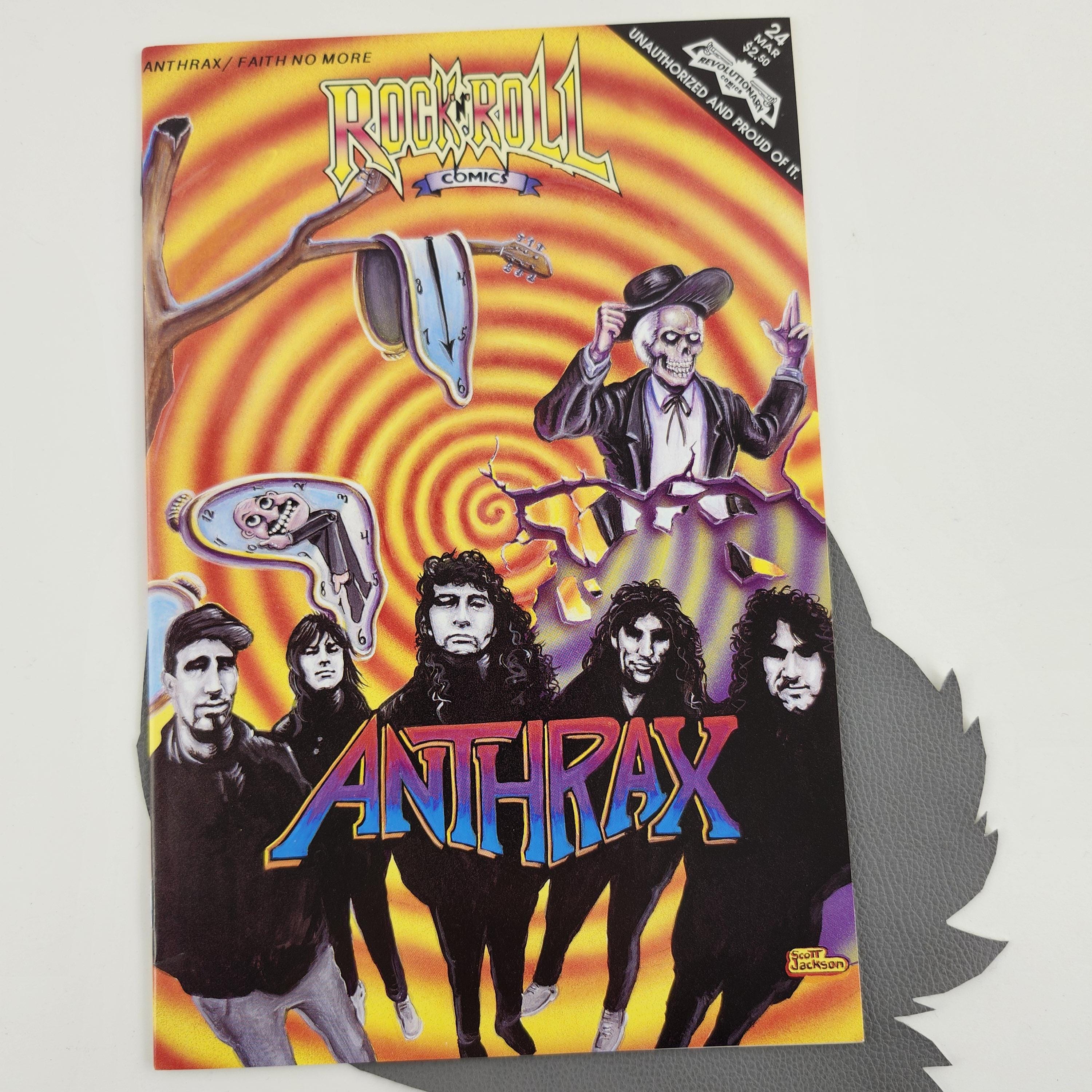 Vintage Anthrax & Faith No More Music Rock N Roll Comic Book