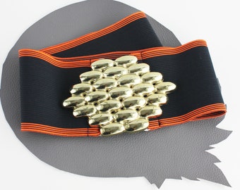 Vintage Adams Stretchy Elastic Chord Leather Belt - Etsy Canada
