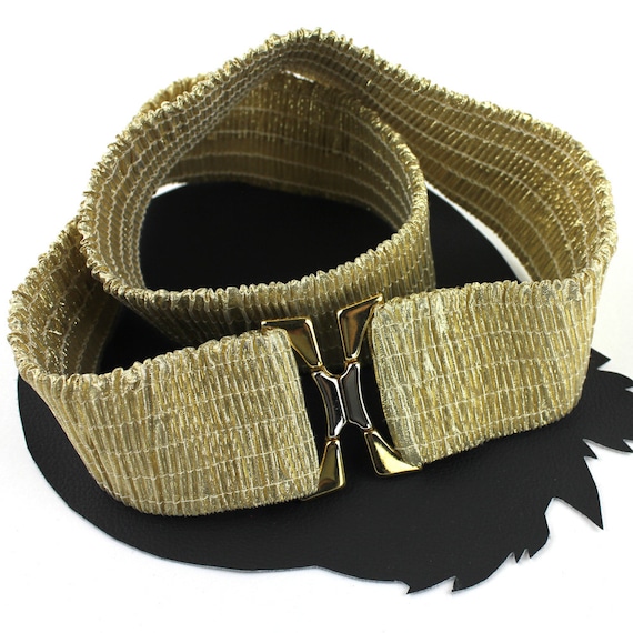 gold stretchy belt