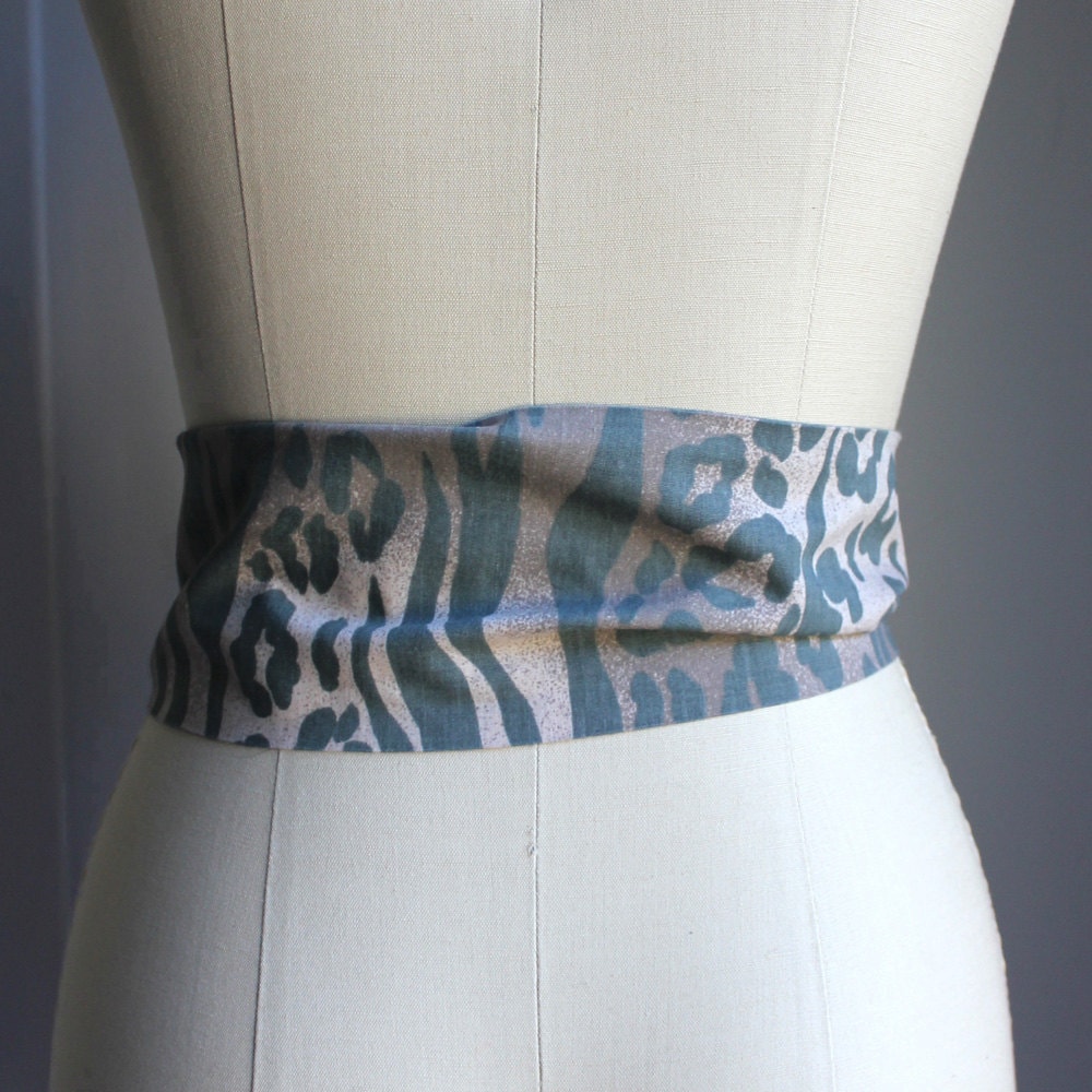 Safari Animal Print Cotton Belt Adjustable up to 36 Long - Etsy
