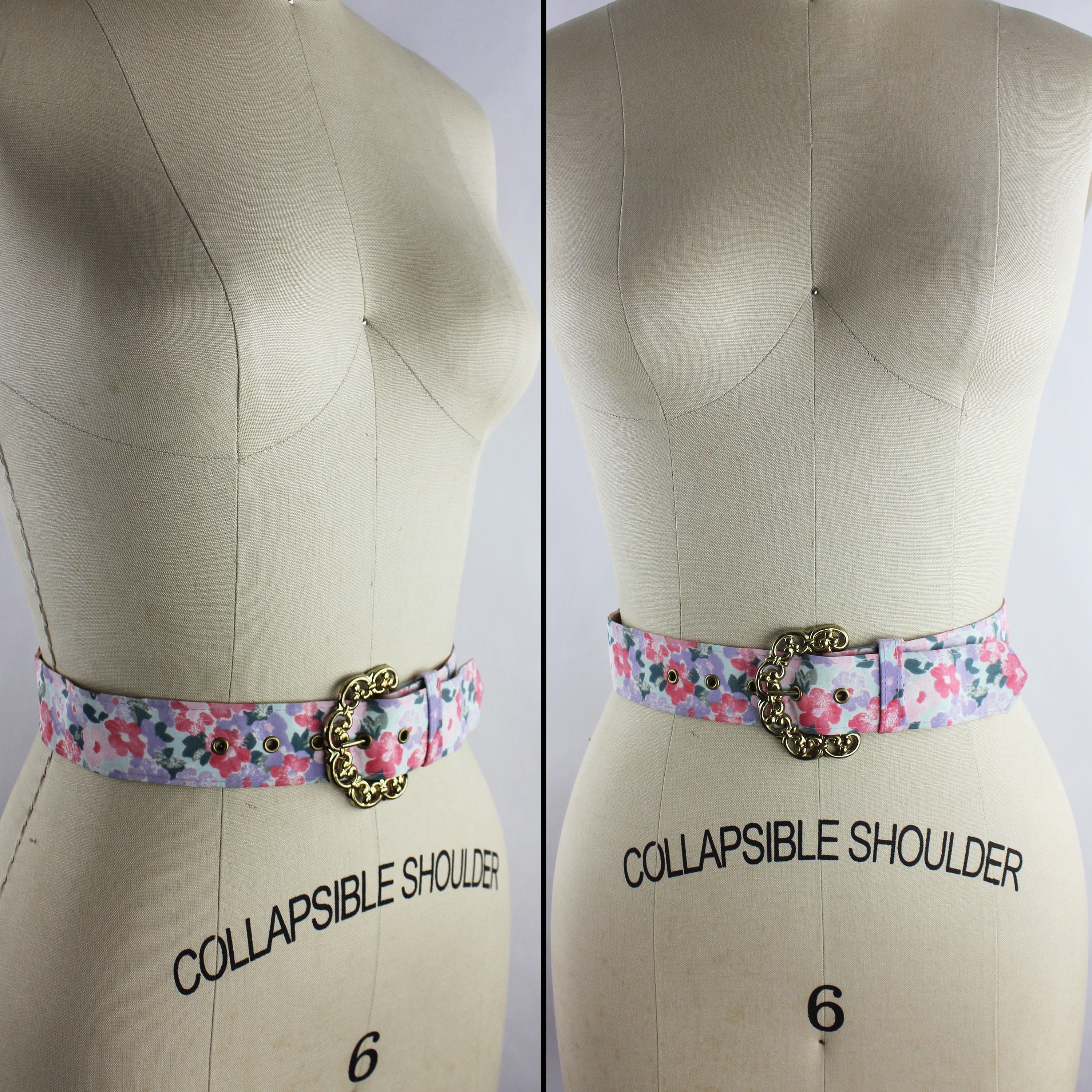 9211 Cotton Jacquard Floral Designer Waist Belt Fashion Vintage Vintage Jacquard Belt With Beige Floral Pattern, Y2K 90s - Etsy main image 2