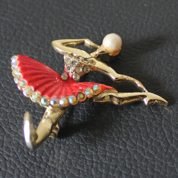 Broche Danseuse De Ballet - Fille De L'Opéra - Bijou Fantaisie Multicolore - Neuf Avec étiquettes
