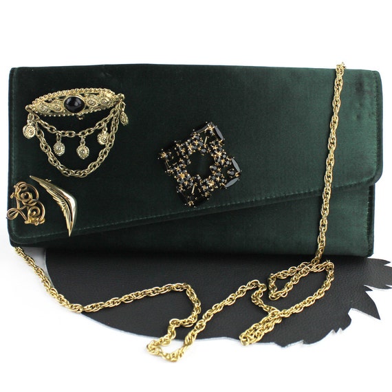 Dragon Diffusion - NS Corso Forest Green Woven Leather Bag