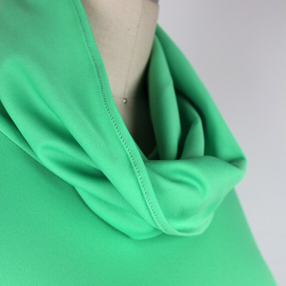 Mint Green Vintage Short Sleeve Cowl Turtleneck P… - image 4