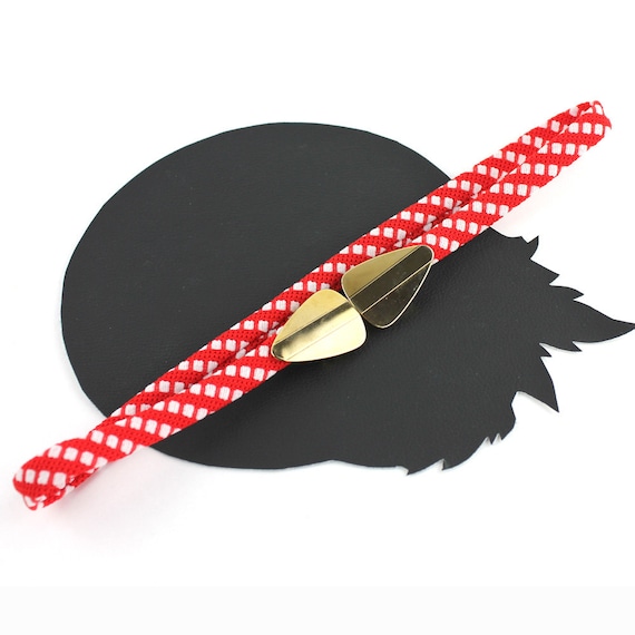 Red Elastic Belt with Gold Knot Buckle The Cassie Red Stretch Waist Belt main image 3