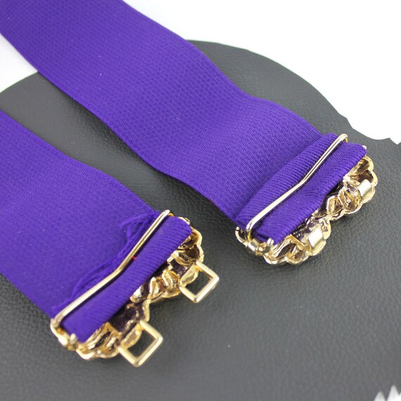 HARWILL NY Purple Gold Chain Link Square Elastic Stretch Vintage Fashion Belt Amazon.com: Women Fashion Lavender Skinny Belt Waist Hip  main image 3