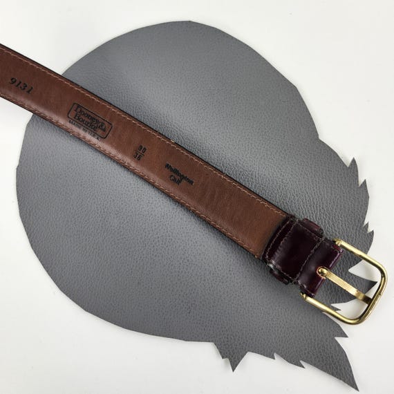 Rare Vintage DOONEY & BOURKE Red Brown Leather Belt Wellington Calf 36 Gold Dooney & Bourke | Accessories | Rare Vintage Dooney Bourke  main image 4