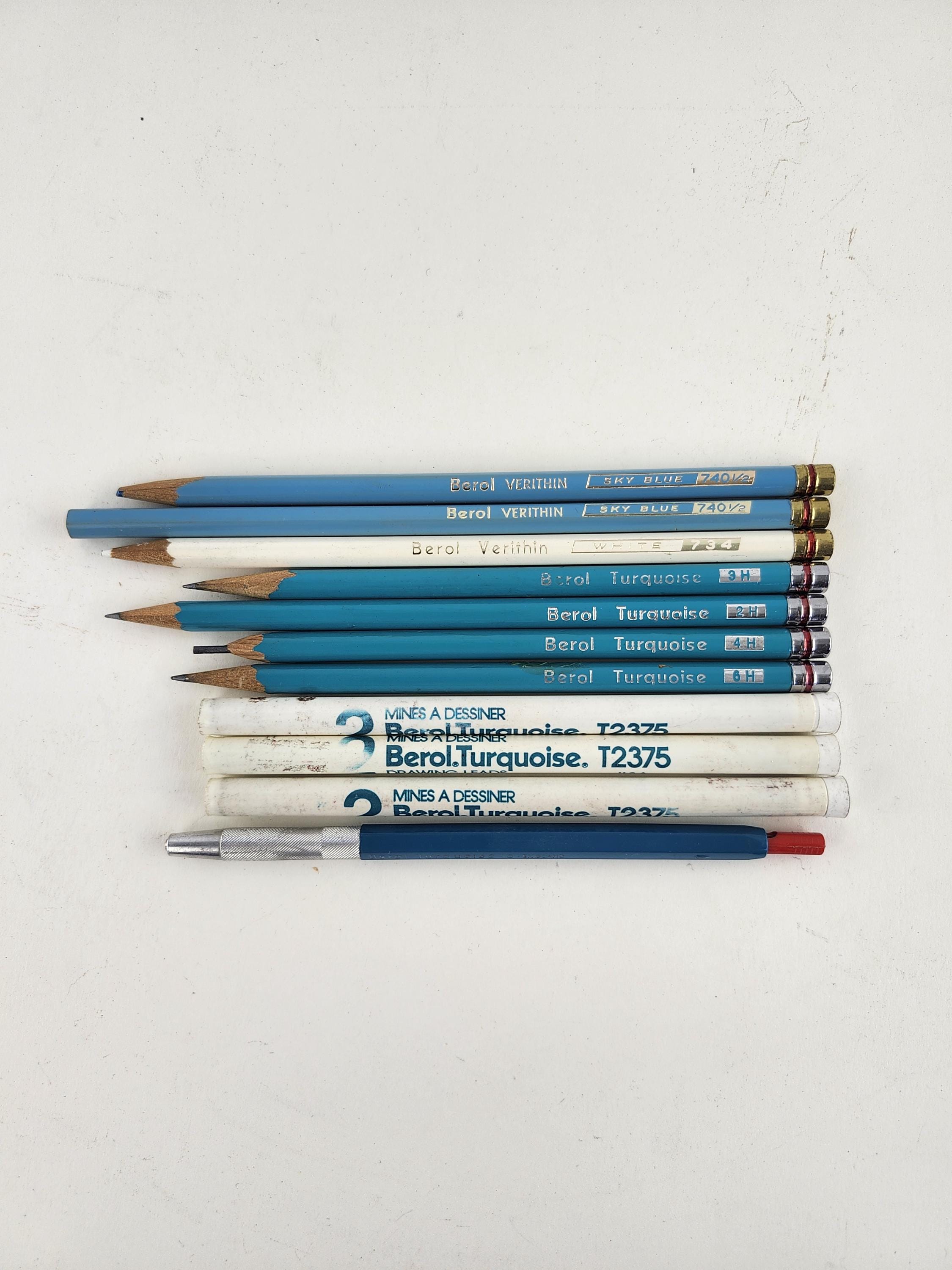 Berol ターコイズ シャープペンシル（芯付き）＆木製鉛筆セット - Etsy