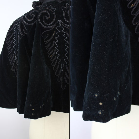 Black Velvet Cloak 19th Century / Berlin Cloak Co… - image 10
