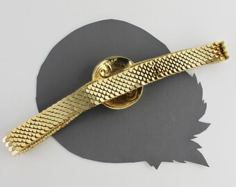 Gold Metal Scale Vintage Belt With Gold Swirl Buckle Size  display picture 3