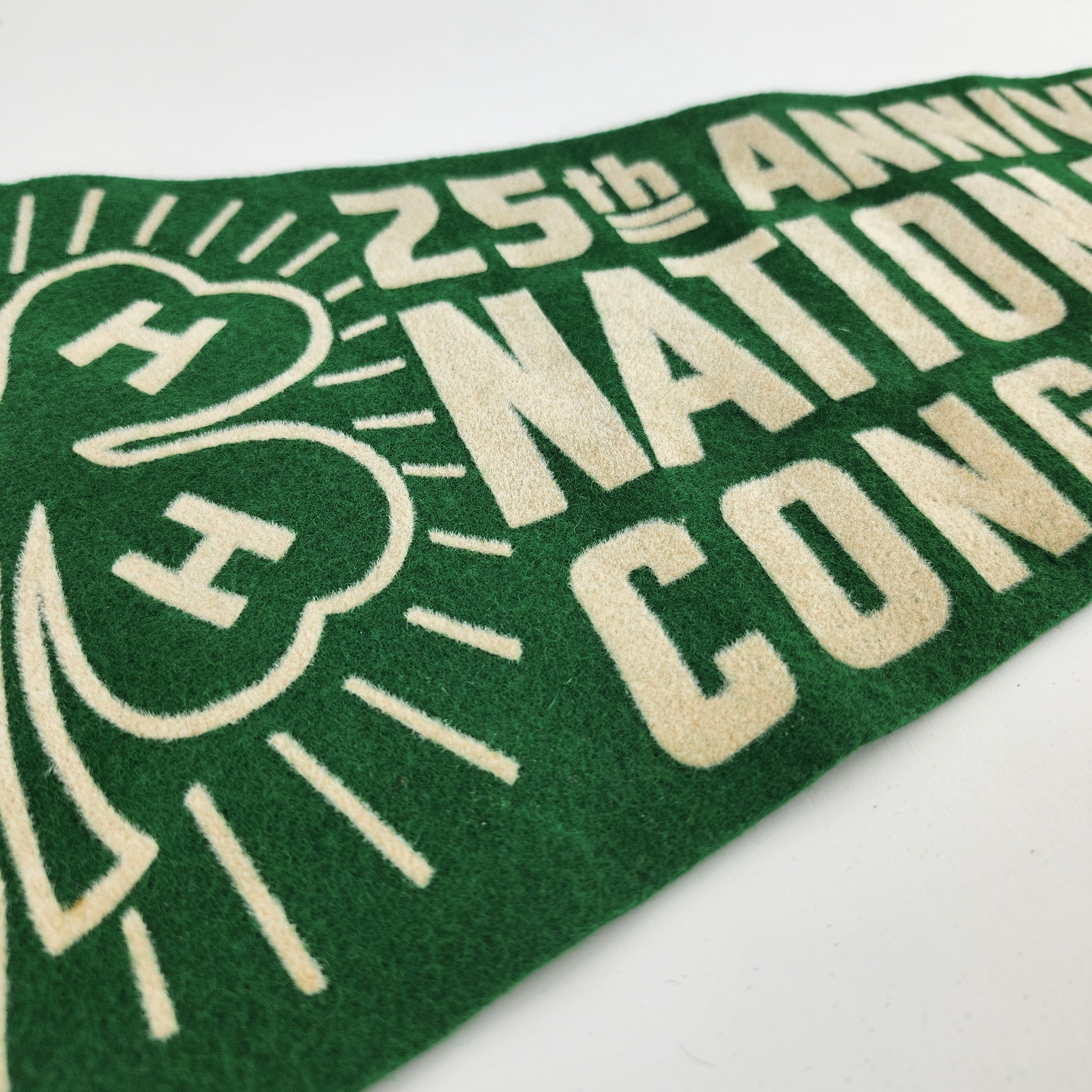 ヴィンテージ 1946 4H クラブ グリーン & ホワイト ペナント (ファイ