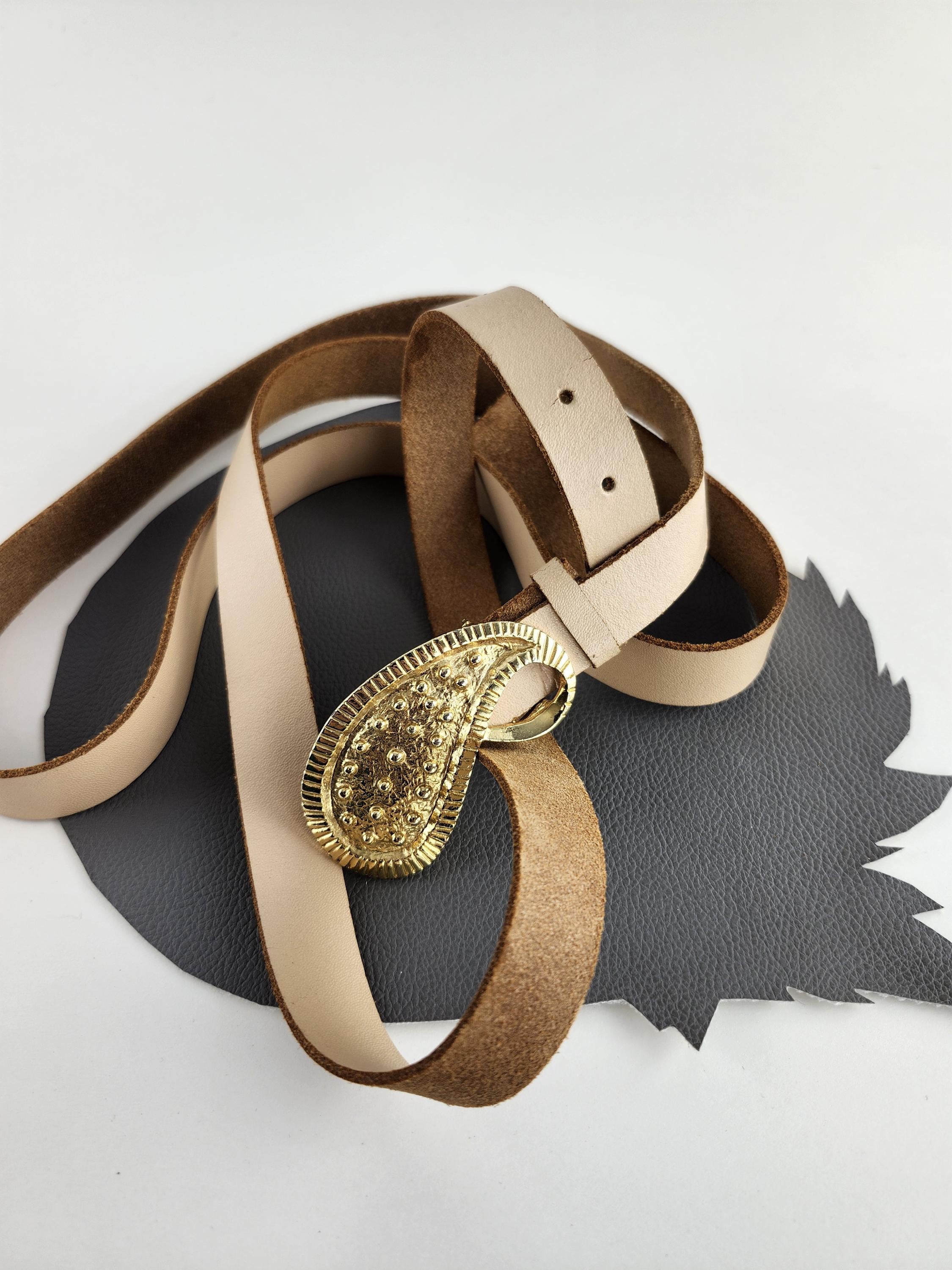 IRO -Embella Sculpted-buckle Suede Leather Belt Crescent-Buckle Leather Belt - Dark Brown Suede - & Other  main image 4