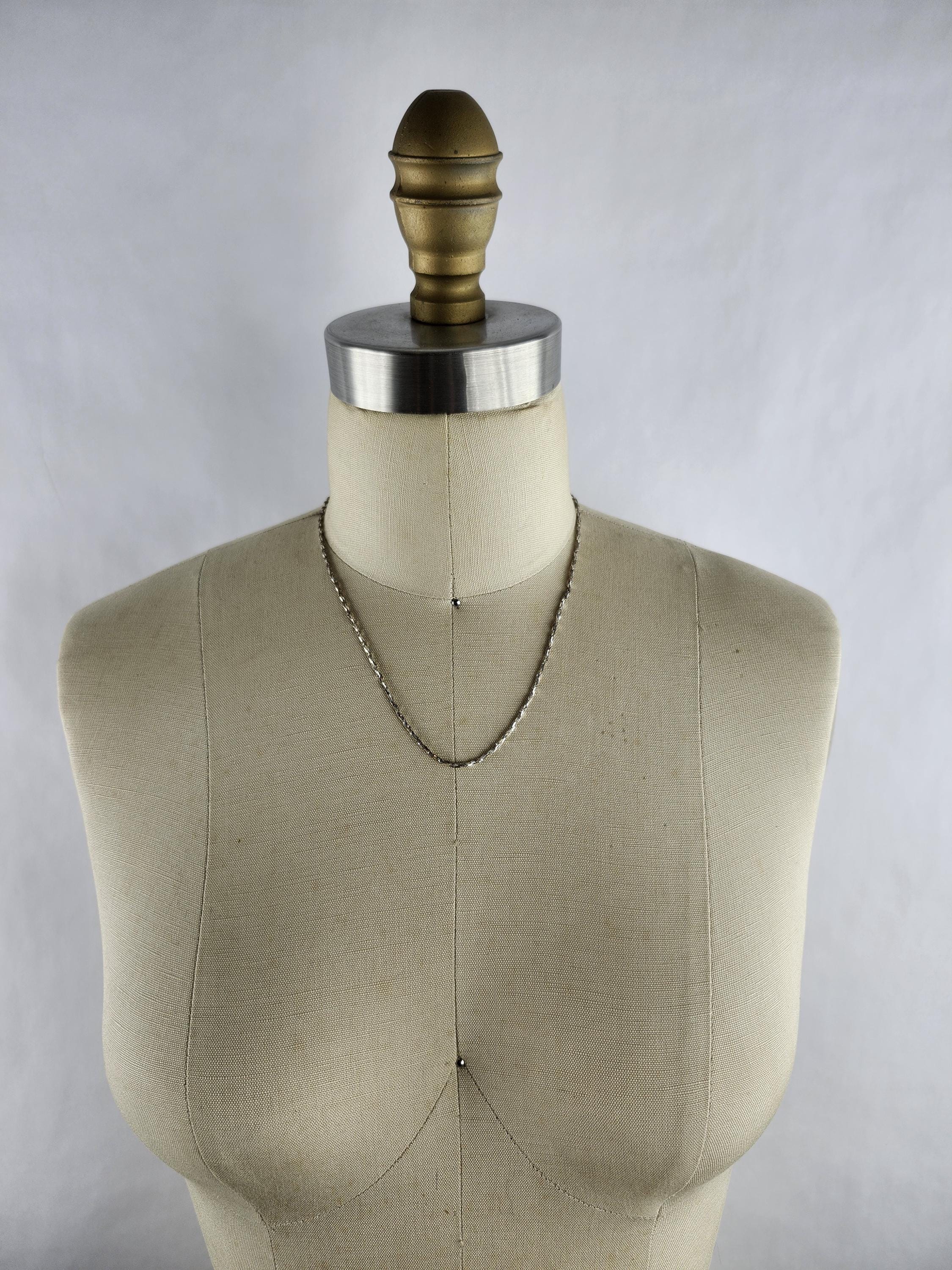 vintage silver925 ネックレス made in italy Sterling Silver Dainty Chain Vintage Necklace Made in Italy / 925