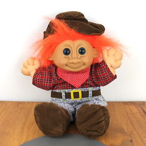 Vintage Farmer Troll Doll