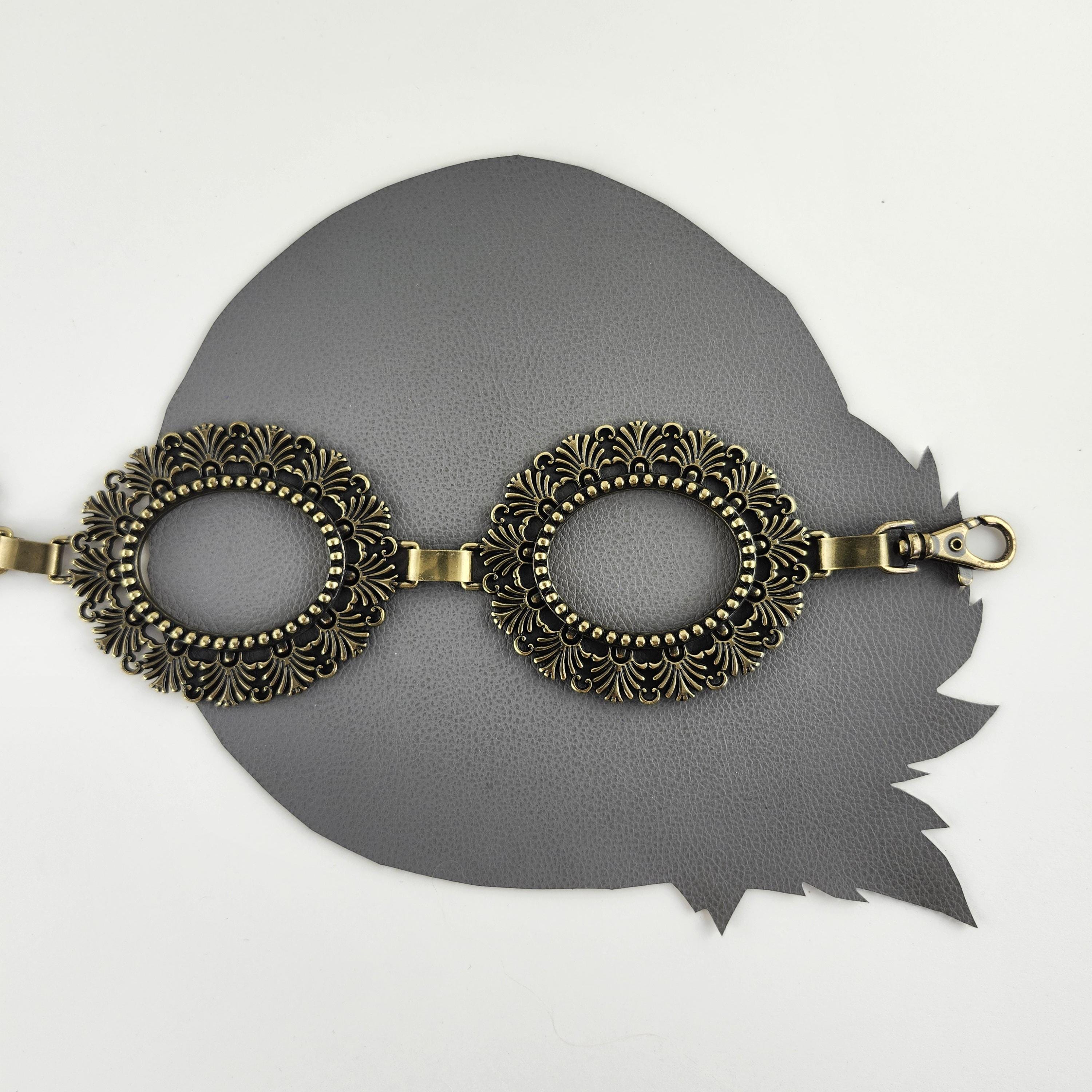 Vintage Brass Ornate Oval Chain Belt - Fits up to 50 Inches  display picture 2