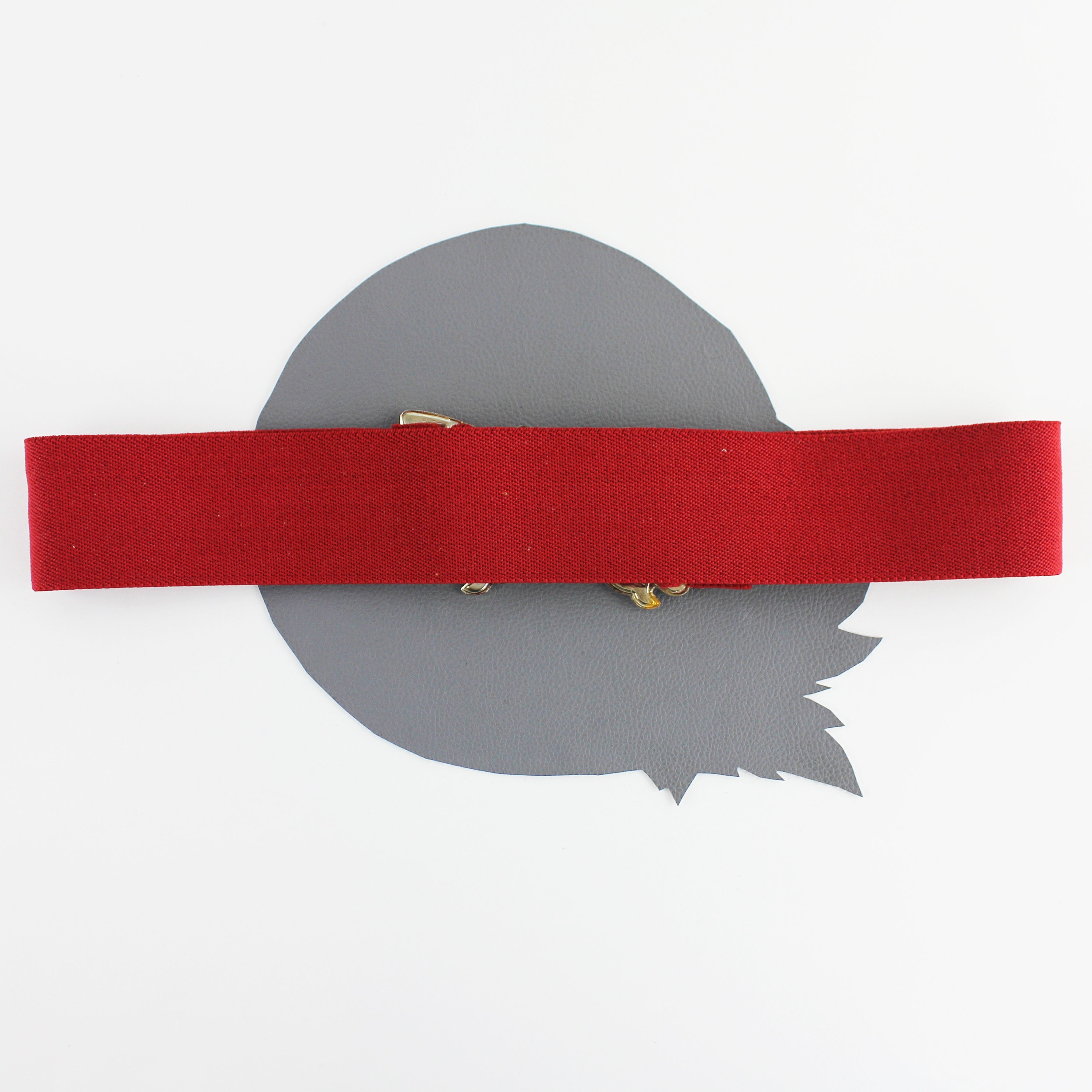 Red and Yellow Fabric Belt with Circular Buckle Rothco Military Web Belts with Buckle main image 2