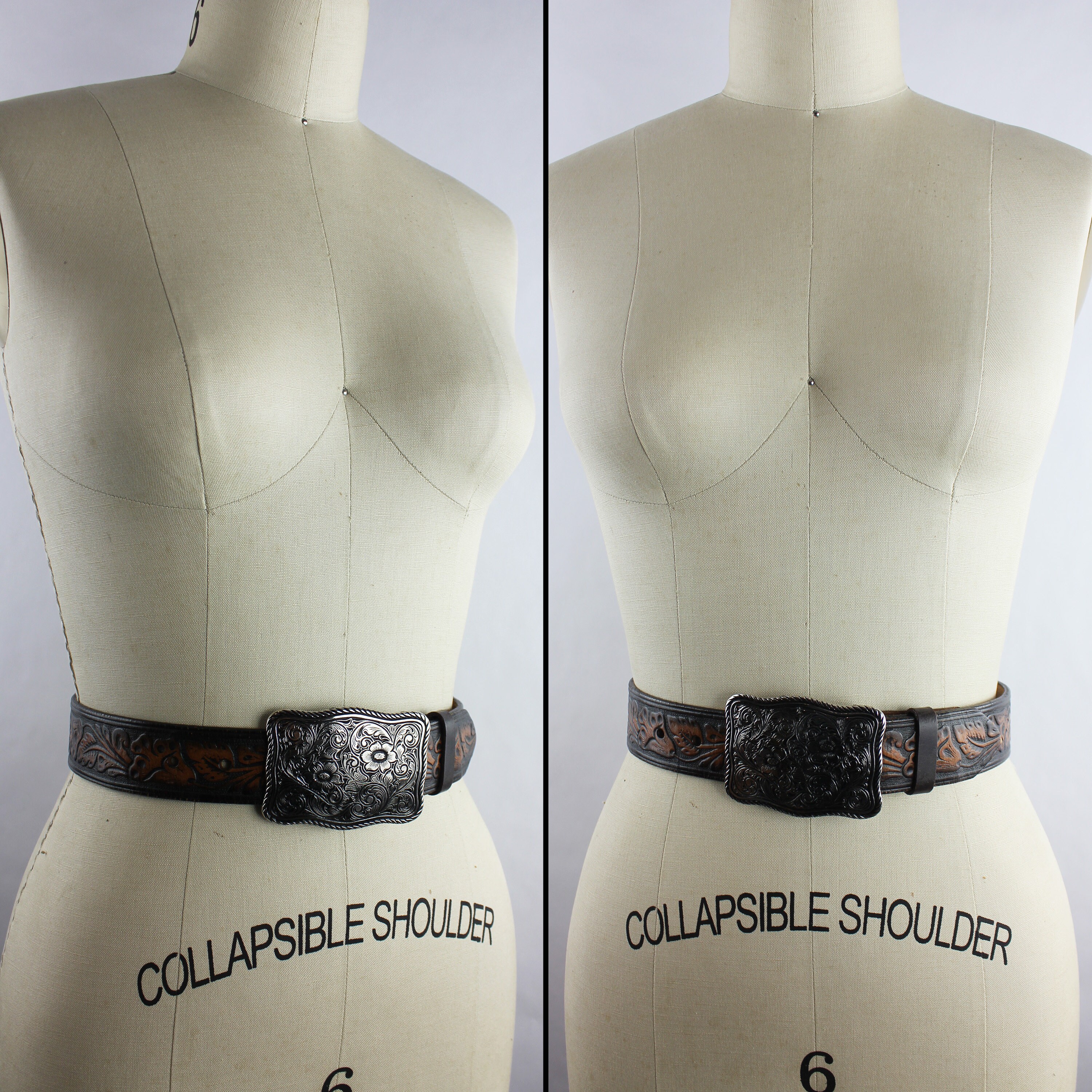 Floral Lace Belt with Gray/Tan Strap Kids Belts Girls ARIAT Girl main image 4