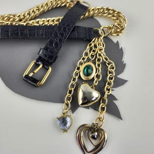 Large Chunky Gold Chain Waist Belt with Large Heart Dangle 71SQxkUvhJL._AC_UY1000_.jpg main image 4