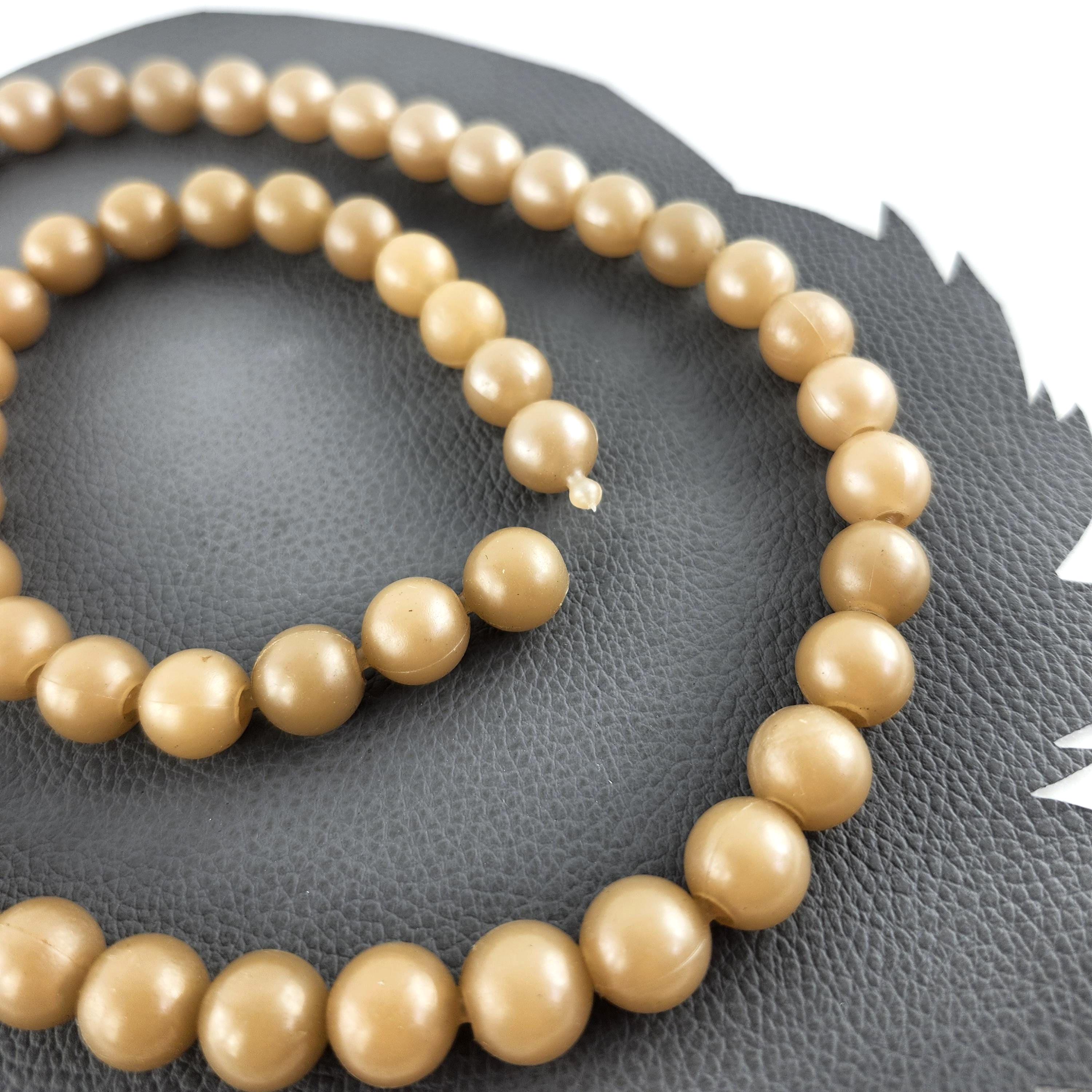VINTAGE HOLLYWOOD】Pop Color Beads and Pearl Necklace 