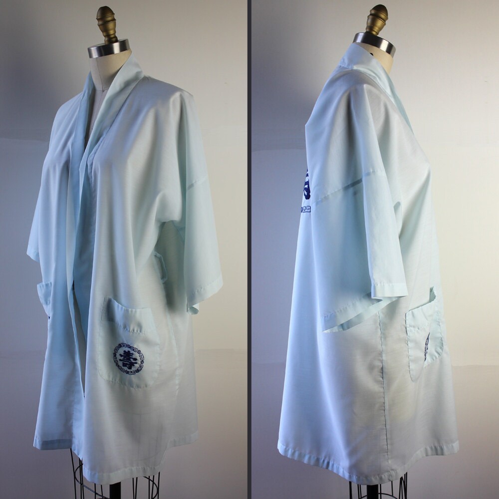 Baby Blue Kimono Robe - Etsy