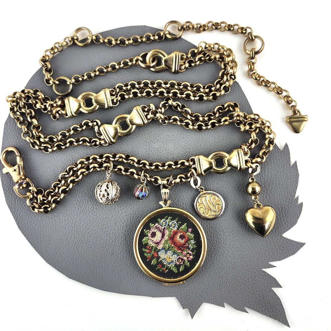 Gold Floral Chain Belt Vintage Women main image 3
