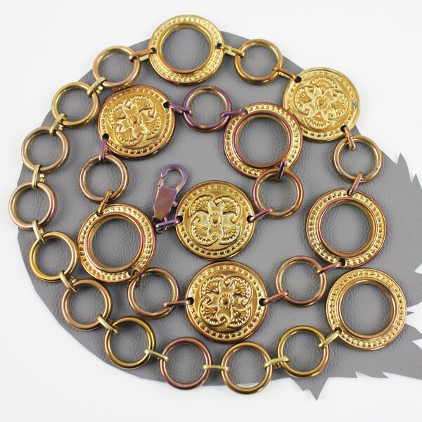 Circle Chain Belt Etsy