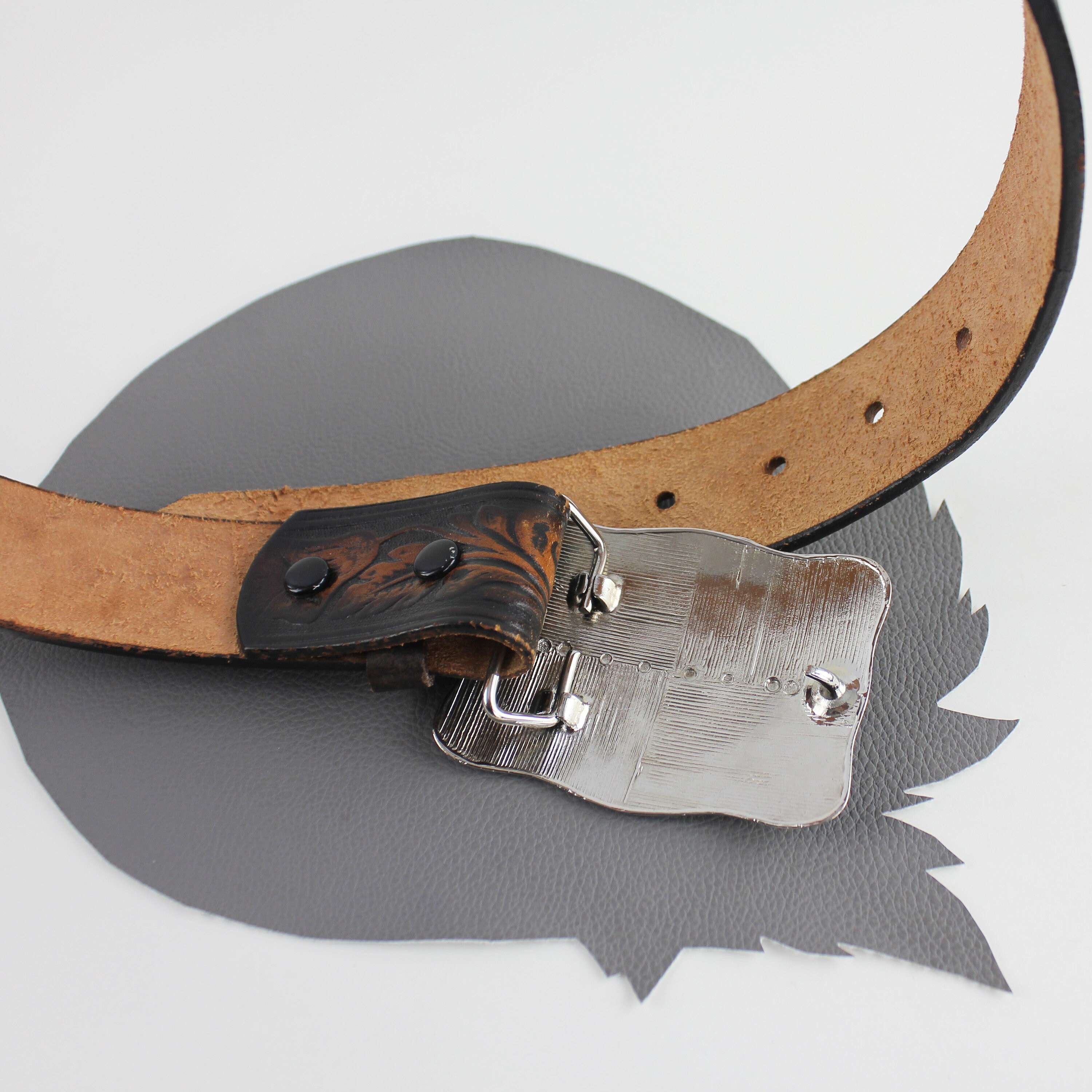 【BROWN】Paisley belt Ariat Womens Paisley Brown Leather Belt