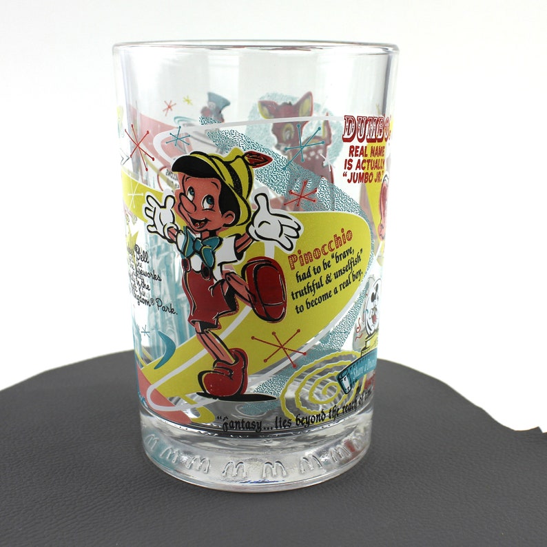 Vintage Walt Disney Land 100 Years of Magic Drinking Glass / Disney