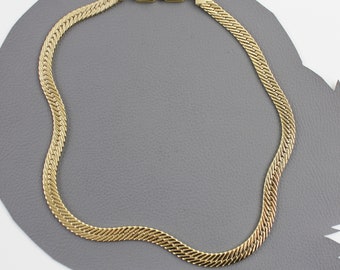 Vintage Givenchy GG Gold Flat Chain Necklace - Etsy Vintage Givenchy GG Gold Flat Chain Necklace - Etsy