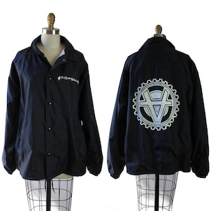Vintage Vandals Navy & White Windbreaker Jacket size Extra Large